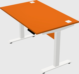 Single motor electric desk