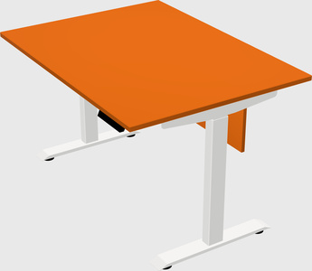 Single motor electric desk