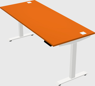 Single motor electric desk