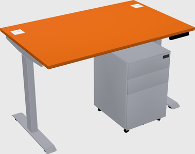Single motor electric desk