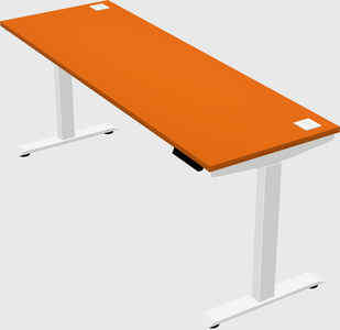 Single motor electric desk