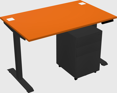 Single motor electric desk