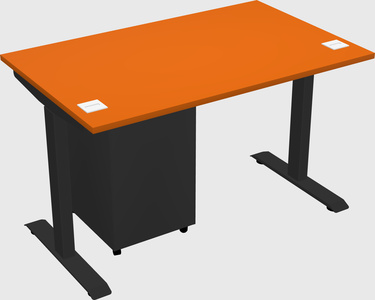 Single motor electric desk