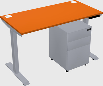 Single motor electric desk