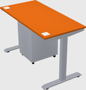 Single motor electric desk