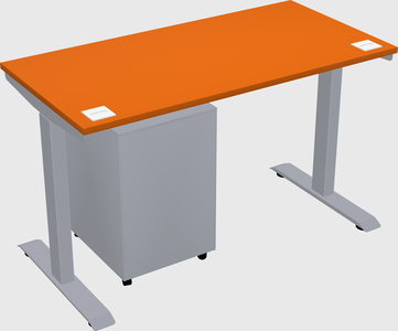 Single motor electric desk