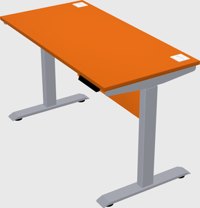 Single motor electric desk