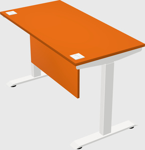 Single motor electric desk