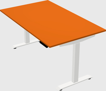 Single motor electric desk