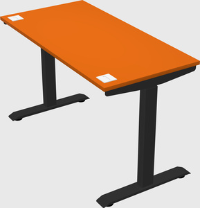 Single motor electric desk