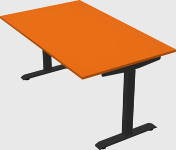 Single motor electric desk
