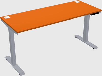 Single motor electric desk