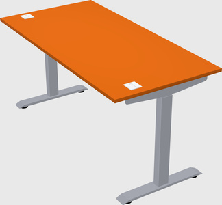 Single motor electric desk