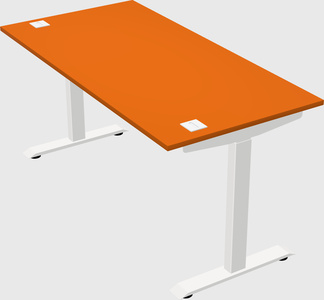 Single motor electric desk