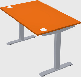 Single motor electric desk