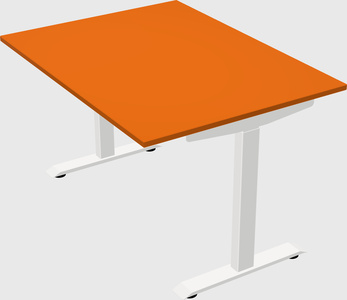 Single motor electric desk