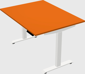 Single motor electric desk