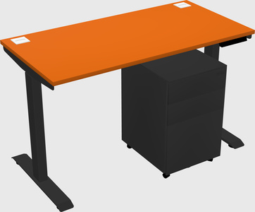 Single motor electric desk