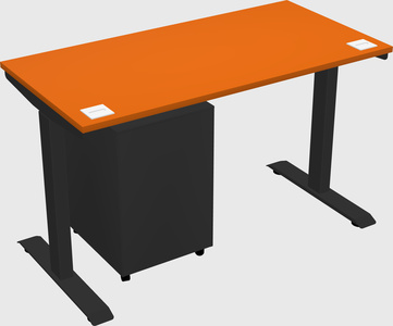 Single motor electric desk