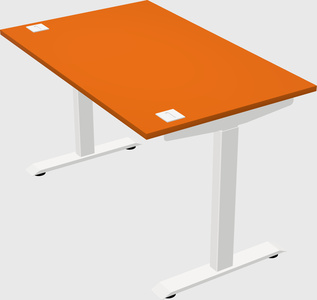 Single motor electric desk