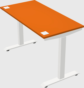 Single motor electric desk