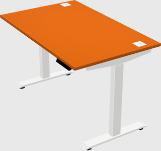 Single motor electric desk