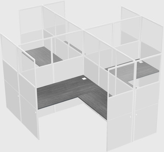 L-shaped panel system
