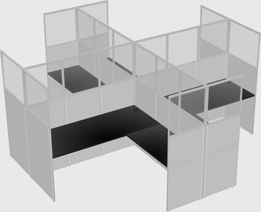 L-shaped panel system