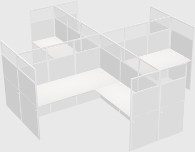 L-shaped panel system