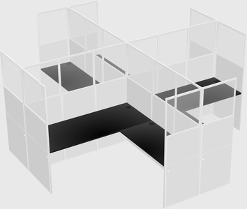 L-shaped panel system