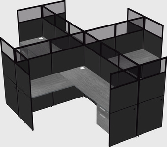 Shared l-shaped cubicles