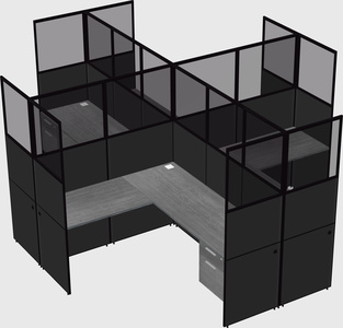 Shared l-shaped cubicles