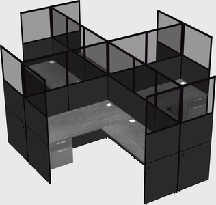 Shared L-shaped Cubicles