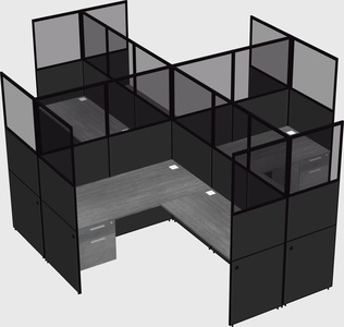 Shared l-shaped cubicles