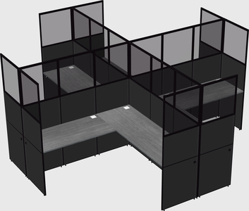 Shared l-shaped cubicles