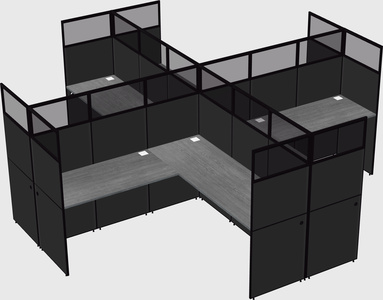 Shared l-shaped cubicles