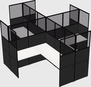 Shared l-shaped cubicles