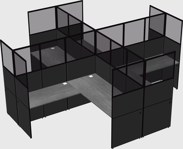 Shared l-shaped cubicles