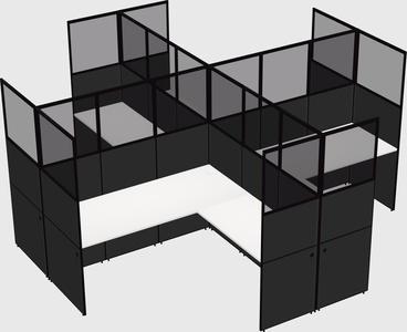 Shared l-shaped cubicles