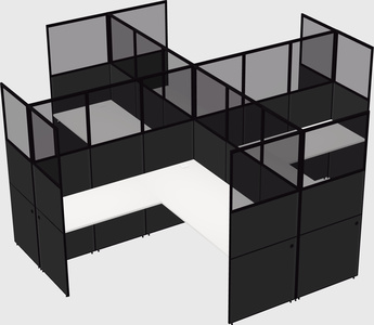 Shared l-shaped cubicles