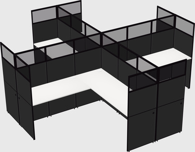 Shared l-shaped cubicles