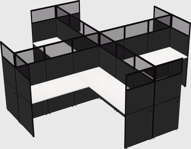 Shared l-shaped cubicles