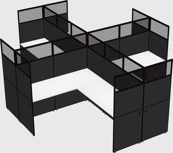 Shared l-shaped cubicles