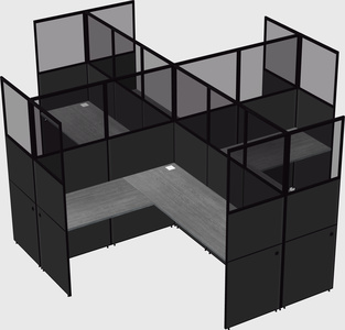 Shared l-shaped cubicles