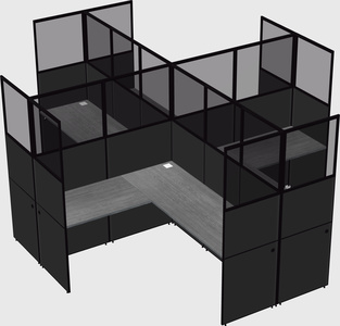 Shared l-shaped cubicles