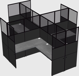 Shared l-shaped cubicles