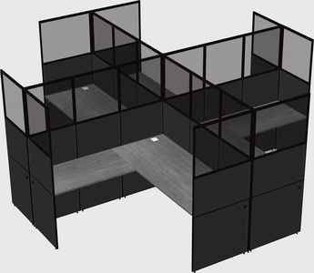 Shared l-shaped cubicles