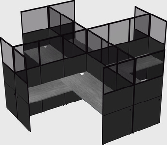 Shared l-shaped cubicles