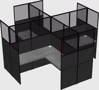 Shared l-shaped cubicles