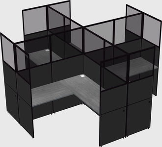 Shared l-shaped cubicles